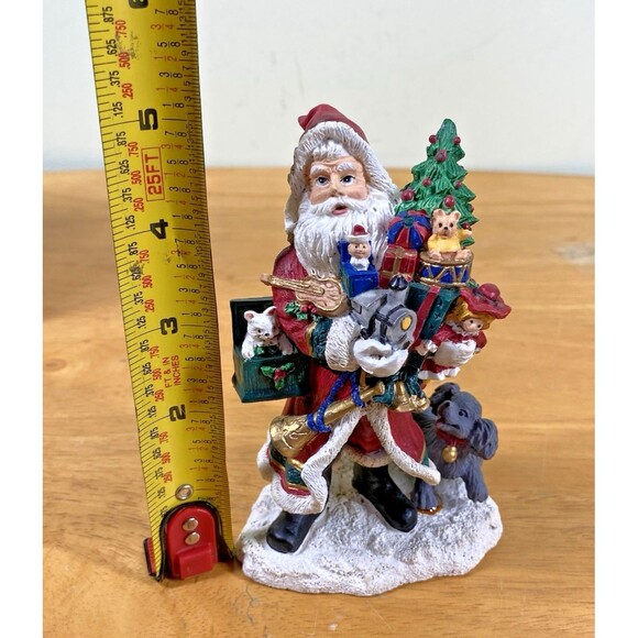 Santa's From Around The World American Santa Figurine 1994 Made in China - Picture 11 of 16